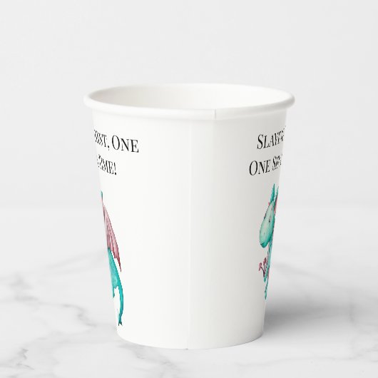 Dorst doden, één slok per keer! papieren bekers (Rechts)