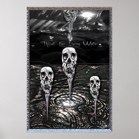 Dorst voor levend water (Poster) Poster (Voorkant)