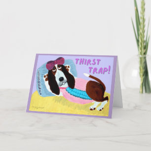 Dorstval Basset Hound Zwemkleding Model Kaart