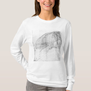 Dortars die stenen over een muur in een fort vuren t-shirt