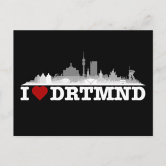 Dortmund City Skyline - Postkarte Briefkaart