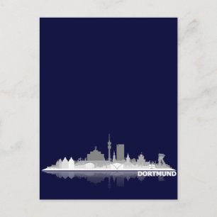 Dortmund City Skyline Postkarte Briefkaart