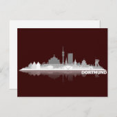 Dortmund City Skyline Postkarte Briefkaart (Voorkant / Achterkant)