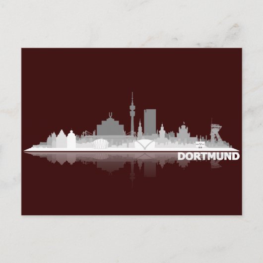 Dortmund City Skyline Postkarte Briefkaart (Voorkant)