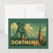 Dortmund Germany City Art Briefkaart (Voorkant / Achterkant)