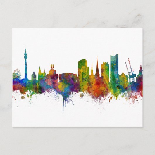 Dortmund Germany Skyline Briefkaart (Voorkant)