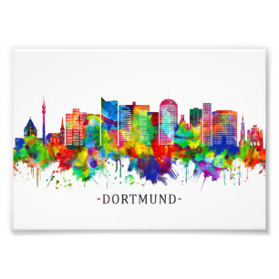 Dortmund Germany Skyline Foto Afdruk