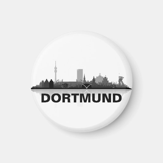 Dortmund Skyline Kühlschrank Magnet Magneet (Voorkant)