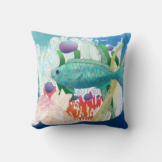Dortnight Fish Pillow Kussen (Voorkant)