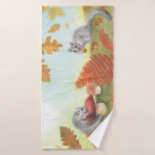 Dortoir européen de graisses (Glis glis) dans la n (Serviette de bain)