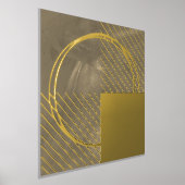 Dorure Impressions de feuilles d'or marron abstraites mod (Poser)