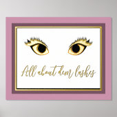 Dorure Tout sur les impressions de fond Dem Lashes (Recto)