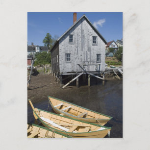 Dory bouwer,Lunenburg, Nova Scotia, Canada Briefkaart