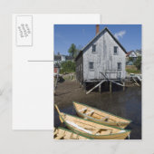 Dory builder, Lunenburg, Nova Scotia, Canada Briefkaart (Voorkant / Achterkant)