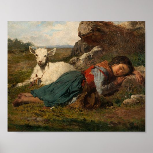 Dos amigos (1866), ingediend door Joaquin Agrasot Poster (Voorkant)