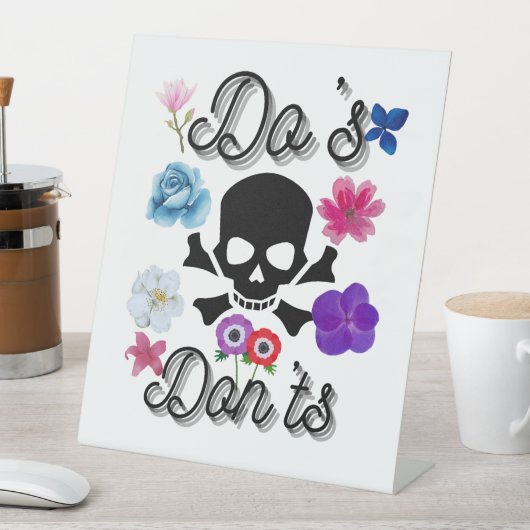 Do's en Don'ts Reclamebord Met Voetstuk (Insitu)