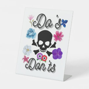 Do's en Don'ts Reclamebord Met Voetstuk