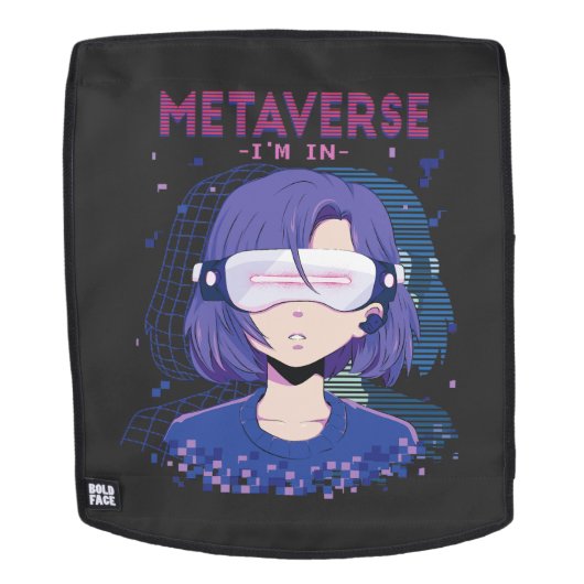 Dos Fille d'anime lunettes de réalité virtuelle Sac à (Devant amovible)