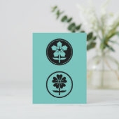 dos flores briefkaart (Staand voorkant)