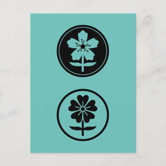 dos flores briefkaart (Voorkant)