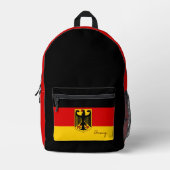 Dos Imprimé Allemagne, sac à dos, drapeau allemand / Deutschla (Recto)