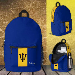 Dos Imprimé Barbade, sac à dos, Drapeau de la Barbade / patrio