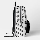 Dos Imprimé Basket noir Conception Impression Couper Sew sac à (Gauche)