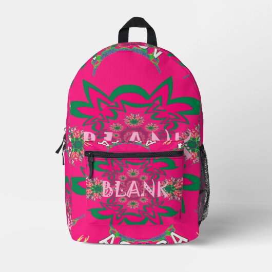 Dos Imprimé Bébé mignon rose Floral Imprimer Coupe Sac à coudr (Recto)