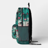 Dos Imprimé Carreaux de mosaïque Boho Océan Turquoise - Sac à  (Droite)