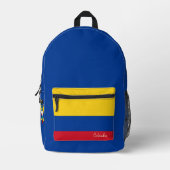 Dos Imprimé Colombie, sac à dos, drapeau colombien / patriotiq (Recto)