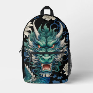 Dos Imprimé Emerald Green Dragon Imprimer Couper Sac À Coudre