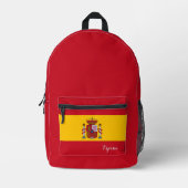 Dos Imprimé Espagne, sac à dos, drapeau espagnol, emblème / Es (Recto)