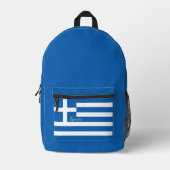 Dos Imprimé Grèce, sac à dos, drapeau grec, Emblème / Personna (Recto)