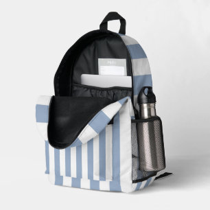 Dos Imprimé Imprimer Couper le sac à coudre Bleu et Blancs