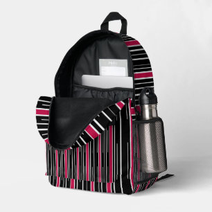 Dos Imprimé Imprimer Couper Sac à coudre noir et blanc, Bande