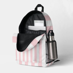 Dos Imprimé Imprimer Couper Sac à coudre rose et blanc