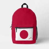 Dos Imprimé Japon, sac à dos, drapeau japonais, emblème /custo (Recto)