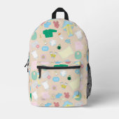 Dos Imprimé N'oubliez pas les affaires de bébé pour le sac à l (Recto)