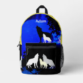 Dos Imprimé Pack Wolf Imprimer Coupe Sac à coudre (Recto)