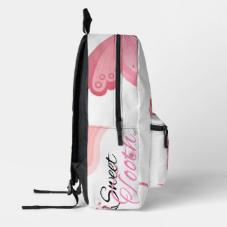 Dos Imprimé "Papillon Douce dent Retour à l'école Sac - Rose &