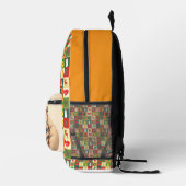 Dos Imprimé Patchwork de chat confortable Retour à l'école sac (Droite)