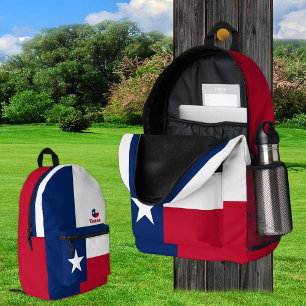 Dos Imprimé Patriotique Texas Flag sac à dos, USA, Texas Bag,