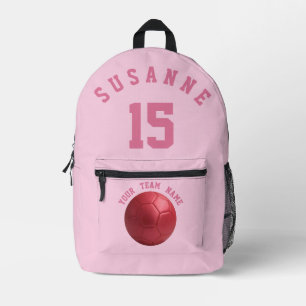 Dos Imprimé Pink Print Cut Sac à coudre Sport de football Écol