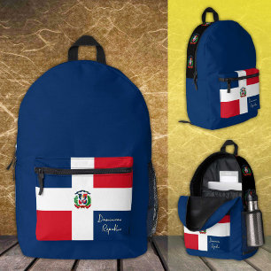 Dos Imprimé République Dominicaine, sac à dos, Drapeau Dominic