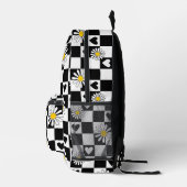 Dos Imprimé Sac à À damiers noir (Droite)