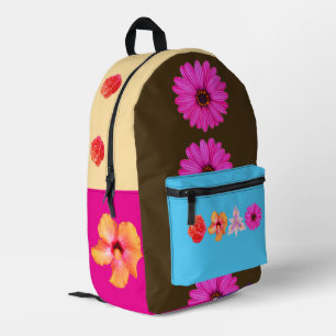 Dos Imprimé Sac à coudre avec impression de bouquet