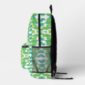 Dos Imprimé Sac à dos, Un design élégant et transparent vert (Droite)