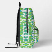 Dos Imprimé Sac à dos, Un design élégant et transparent vert (Gauche)
