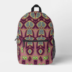 Dos Imprimé Sac à dos, Un design motif classique et transparen
