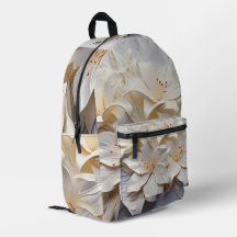 sac à fleurs blanches